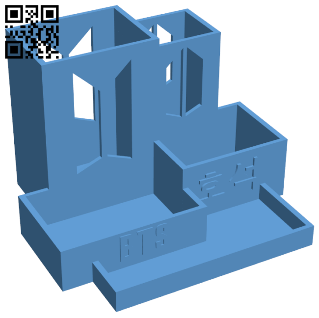 BTS bias pencil pot H006474 file stl free download 3D Model for CNC and 3d printer