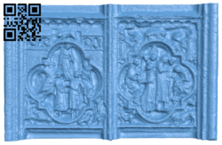 Bas reliefs from the cathderal of Notre Dame H005870 file stl free download 3D Model for CNC and 3d printer