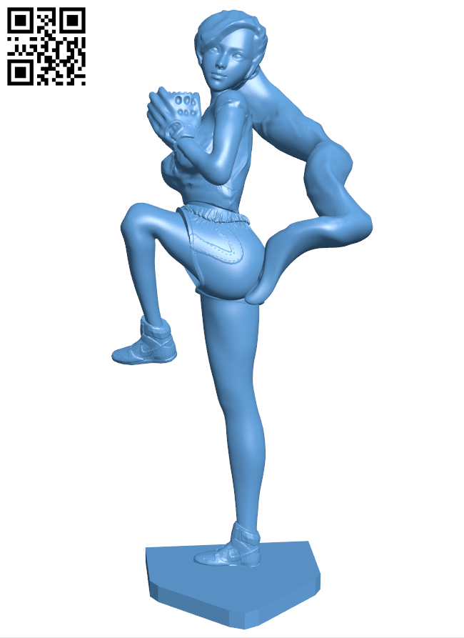 Baseball girl H006231 file stl free download 3D Model for CNC and 3d printer