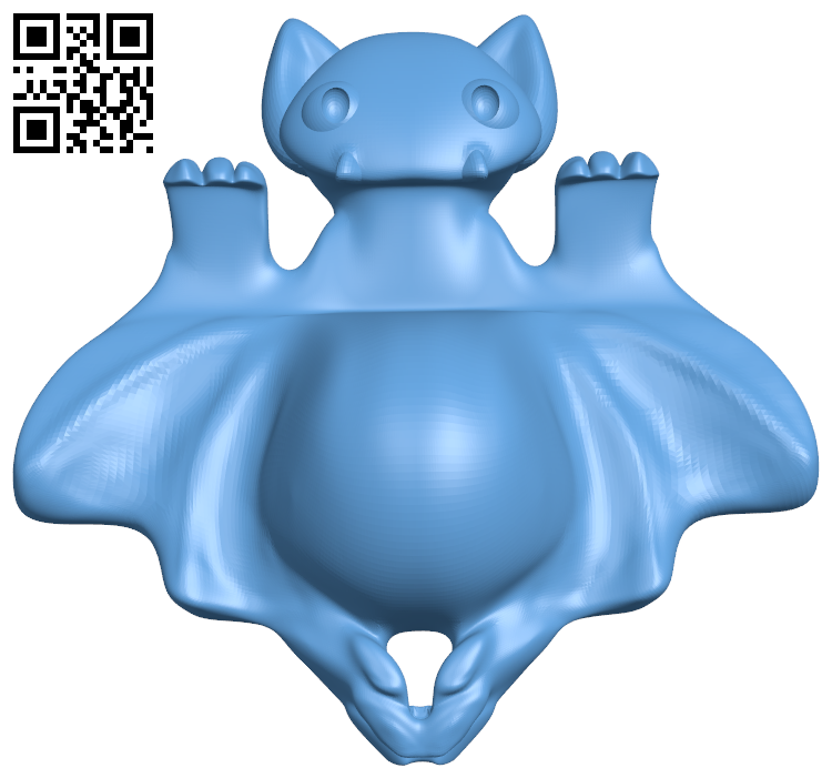 Bat smartphone stand H006595 file stl free download 3D Model for CNC and 3d printer