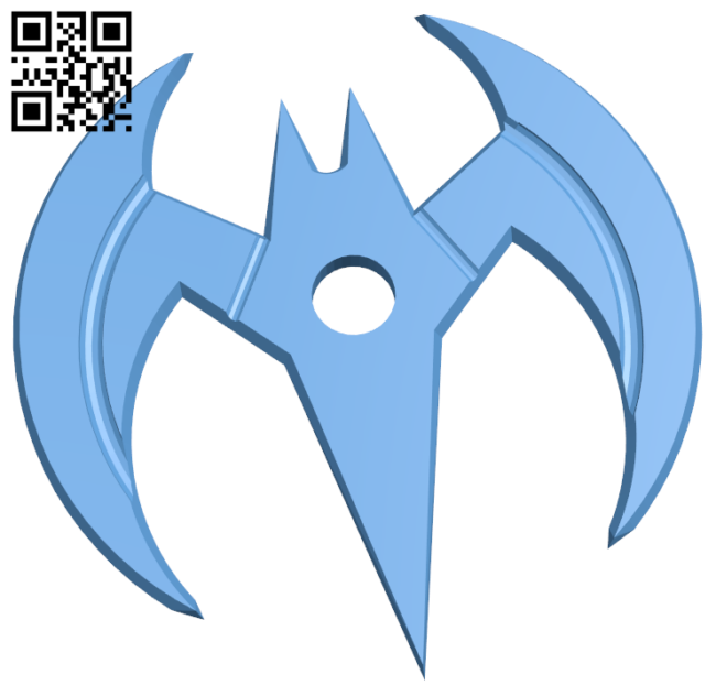Batman Beyond Batarang H005930 file stl free download 3D Model for CNC and 3d printer