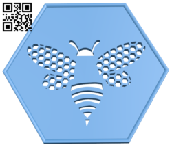 Bee coaster H006060 file stl free download 3D Model for CNC and 3d printer
