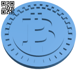 Bitcoin H005815 file stl free download 3D Model for CNC and 3d printer