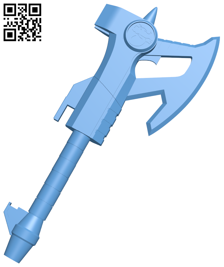 Black Ranger Power Axe H005756 file stl free download 3D Model for CNC and 3d printer