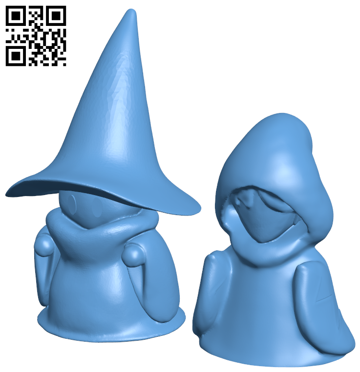 Black and white mage H006172 file stl free download 3D Model for CNC and 3d printer