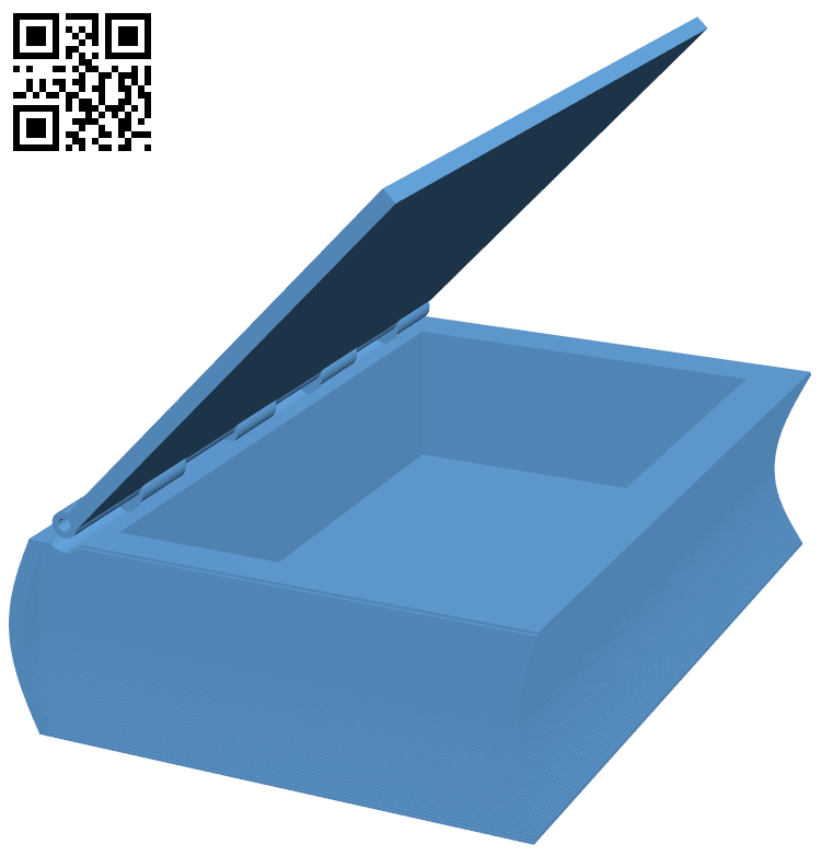 Book box H006355 file stl free download 3D Model for CNC and 3d printer