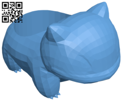 Bulbasaur planter H005990 file stl free download 3D Model for CNC and 3d printer
