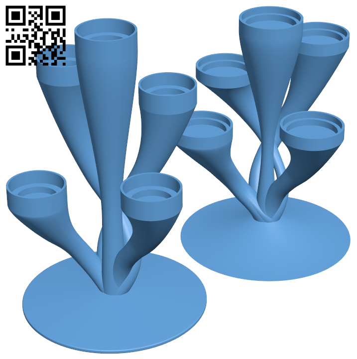 Candlestick H005938 file stl free download 3D Model for CNC and 3d printer