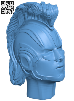 Captain Marvel Mohawk Helmet H006174 file stl free download 3D Model for CNC and 3d printer