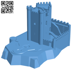 Castle of Alcala del Jucar H006065 file stl free download 3D Model for CNC and 3d printer