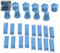 China theme player set H006358 file stl free download 3D Model for CNC and 3d printer