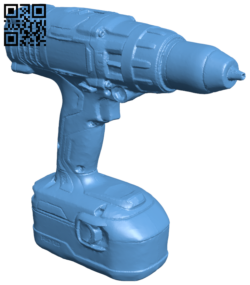 Cordless drill H006179 file stl free download 3D Model for CNC and 3d printer