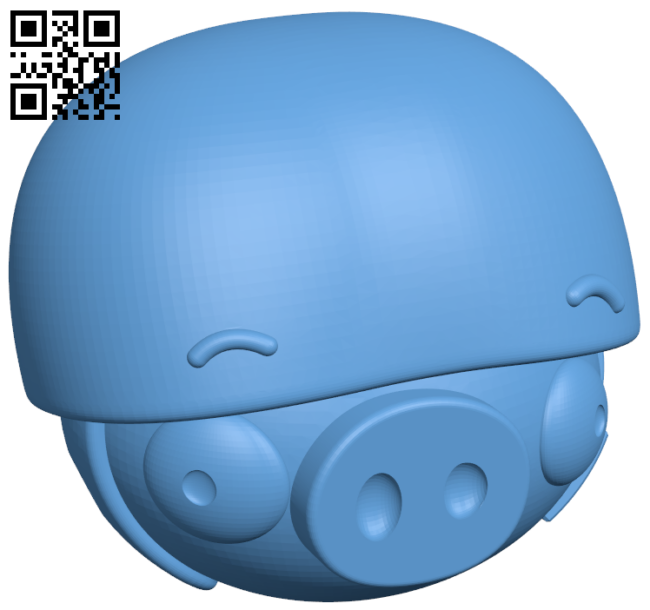 Corporal pig - Angry Birds H006420 file stl free download 3D Model for CNC and 3d printer