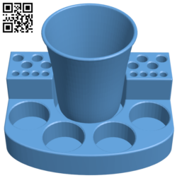Cup and Tamiya 10ml acrylic paint holder H005873 file stl free download 3D Model for CNC and 3d printer