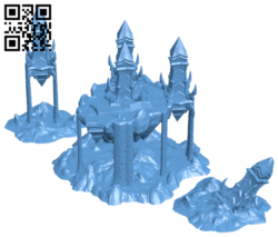 Dark Elves Floating Island H006242 file stl free download 3D Model for CNC and 3d printer