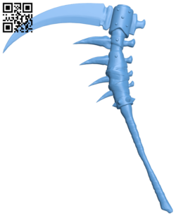 Dark Scythe – Monster Hunter H005997 file stl free download 3D Model for CNC and 3d printer