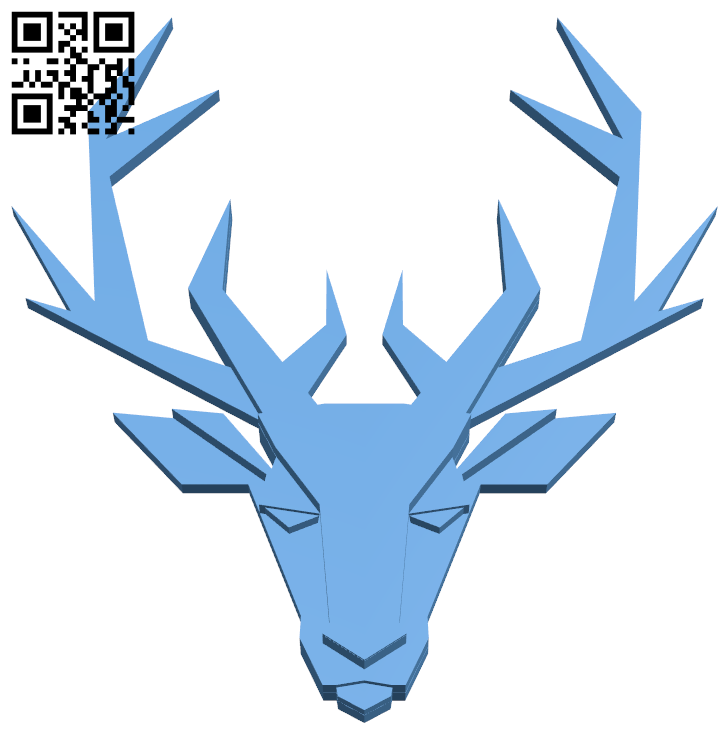 Deer brooch H005875 file stl free download 3D Model for CNC and 3d printer