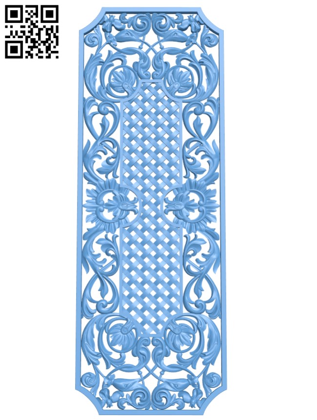 Door frame pattern T0000236 download free stl files 3d model for CNC wood carving
