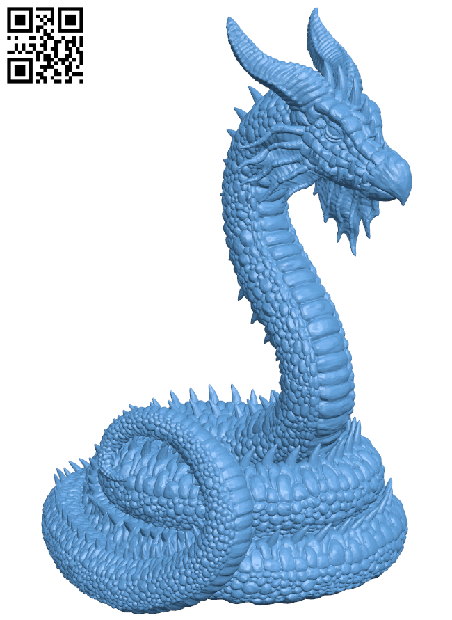 Dragon - Wurm H006364 file stl free download 3D Model for CNC and 3d printer