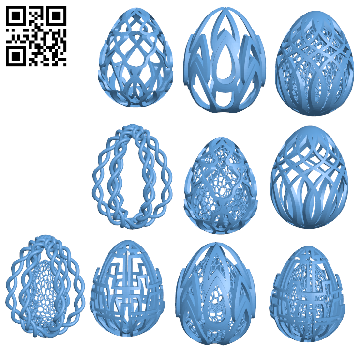 Easter egg H006002 file stl free download 3D Model for CNC and 3d printer