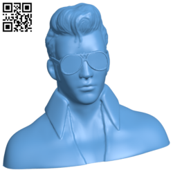 Elvis Presley bust H006487 file stl free download 3D Model for CNC and 3d printer