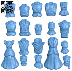 Fantasy Shirts H006003 file stl free download 3D Model for CNC and 3d printer
