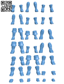Fantasy shoes and boots H006188 file stl free download 3D Model for CNC and 3d printer