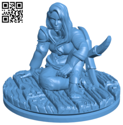 Female Rogue H006124 file stl free download 3D Model for CNC and 3d printer