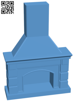 Fireplace H006125 file stl free download 3D Model for CNC and 3d printer