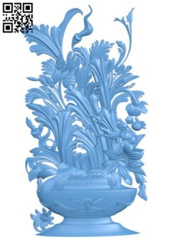 Flower pattern T0000254 download free stl files 3d model for CNC wood carving