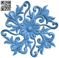 Flower pattern T0000303 download free stl files 3d model for CNC wood carving