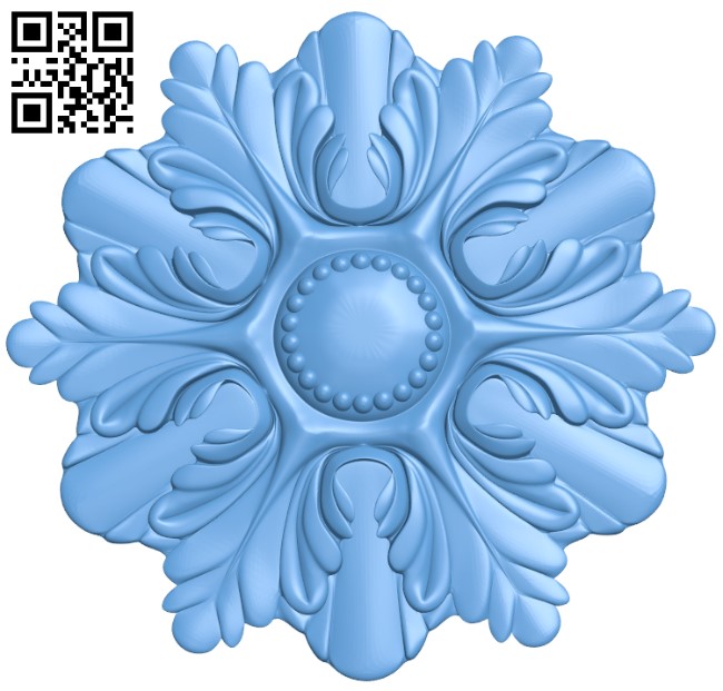 Flower pattern T0000341 download free stl files 3d model for CNC wood carving