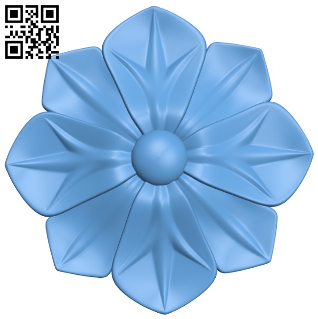 Flower pattern T0000381 download free stl files 3d model for CNC wood carving