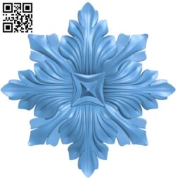 Flower pattern T0000456 download free stl files 3d model for CNC wood carving