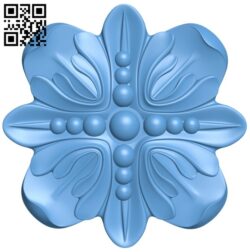 Flower pattern T0000457 download free stl files 3d model for CNC wood carving