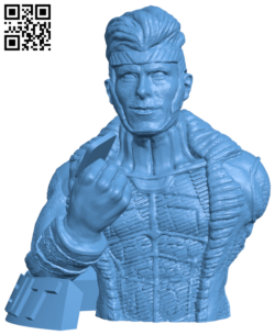 Gambit bust – X-Men H005878 file stl free download 3D Model for CNC and 3d printer