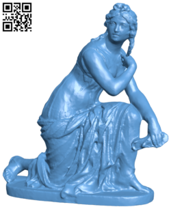 Girl Putting on Sandals at Bode Museum, Berlin H006540 file stl free download 3D Model for CNC and 3d printer