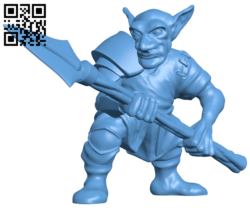 Goblin Skirmisher H006544 file stl free download 3D Model for CNC and 3d printer