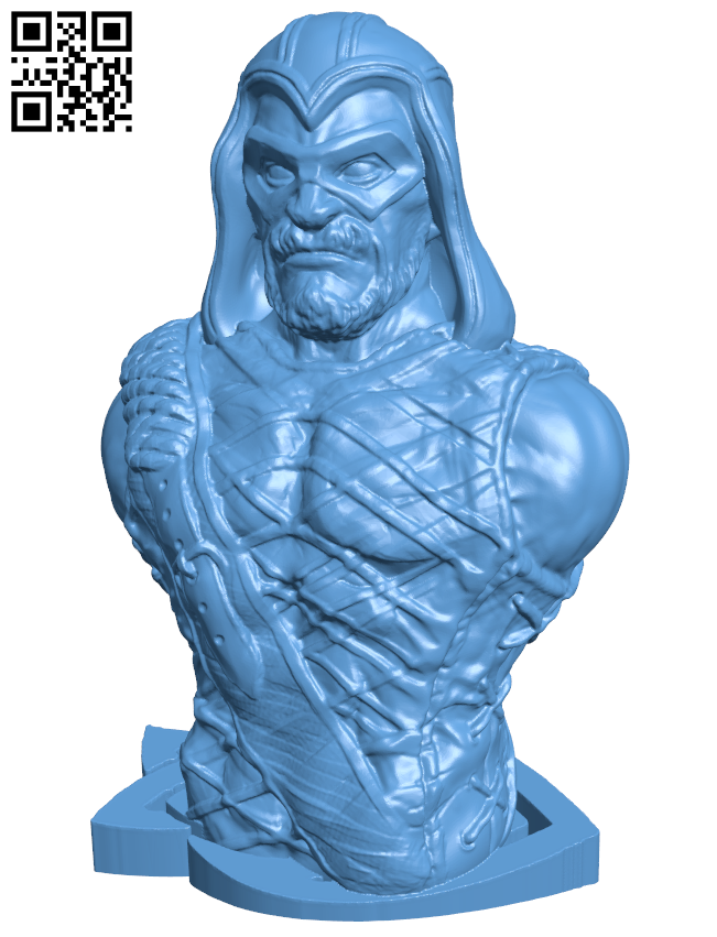 Green Arrow bust - Superhero H006007 file stl free download 3D Model for CNC and 3d printer