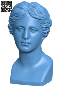Head of Venus H005828 file stl free download 3D Model for CNC and 3d printer