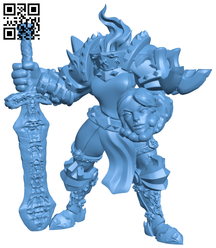 Headless Warrior Dullahan H006375 file stl free download 3D Model for CNC and 3d printer