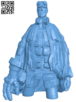 Hellboy H005885 file stl free download 3D Model for CNC and 3d printer
