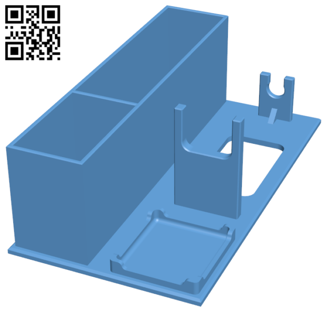 Hot glue gun stand H006614 file stl free download 3D Model for CNC and 3d printer