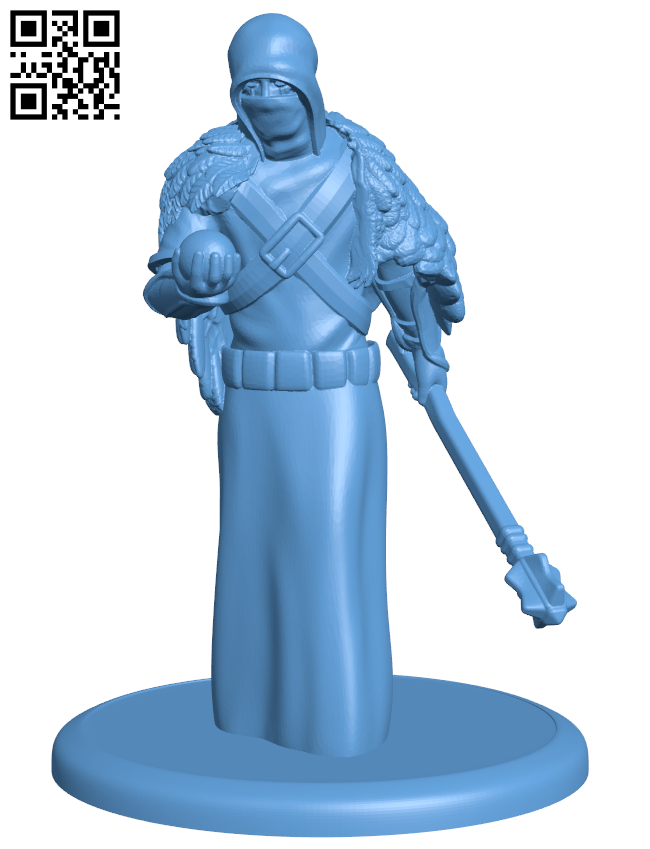 Human Warlock H006253 file stl free download 3D Model for CNC and 3d printer