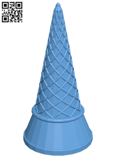 Ice cream cone H006131 file stl free download 3D Model for CNC and 3d printer