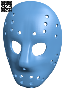 Jason Voorhees Mask H005830 file stl free download 3D Model for CNC and 3d printer