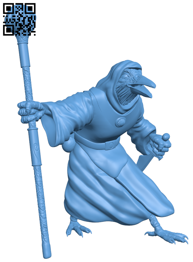 Kenku Mage H006201 file stl free download 3D Model for CNC and 3d printer