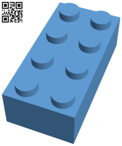 Lego block H006499 file stl free download 3D Model for CNC and 3d printer