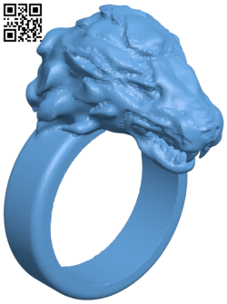Lion head ring H006083 file stl free download 3D Model for CNC and 3d printer