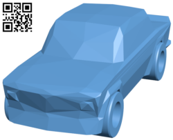 Low Poly 1973 BMW 2002 Turbo – Cả H006259 file stl free download 3D Model for CNC and 3d printer